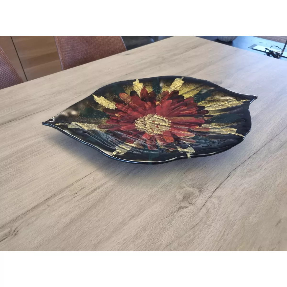 Coupe en verre Fleur 56cm