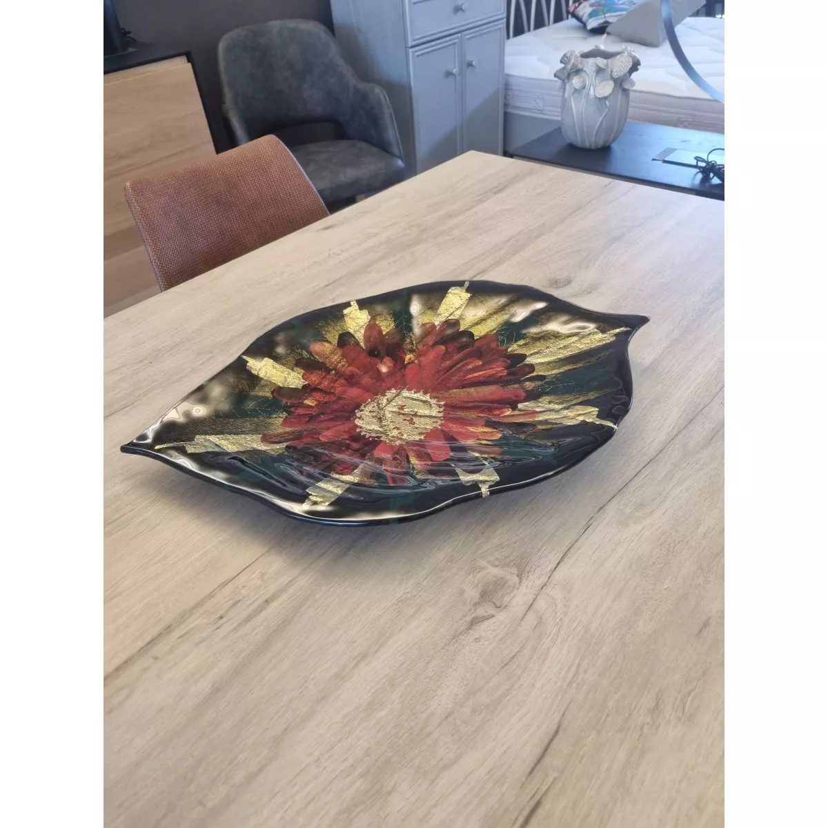 Coupe en verre Fleur 56cm