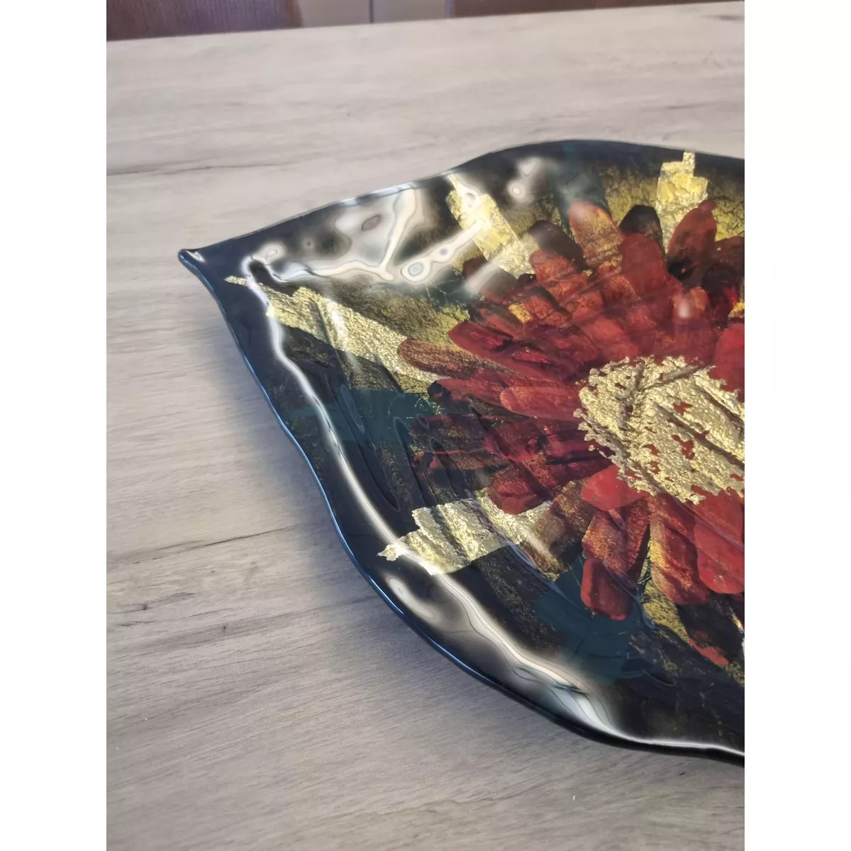 Coupe en verre Fleur 56cm