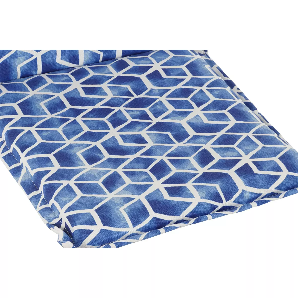 Coussin Odile Bleu/Blanc pour Fauteuil Grand Père Haut Dossier, Eclisse