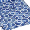 Coussin Odile Bleu/Blanc pour Fauteuil Grand Père Haut Dossier, Eclisse