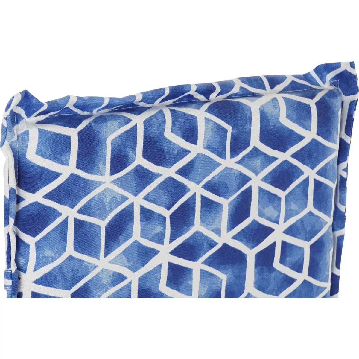 Coussin Odile Bleu/Blanc pour Fauteuil Grand Père Haut Dossier, Eclisse