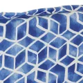 Coussin Odile Bleu/Blanc pour Fauteuil Grand Père Haut Dossier, Eclisse