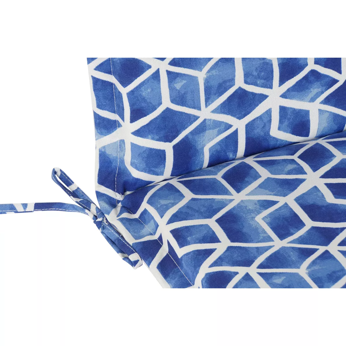 Coussin Odile Bleu/Blanc pour Fauteuil Grand Père Haut Dossier, Eclisse