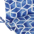 Coussin Odile Bleu/Blanc pour Fauteuil Grand Père Haut Dossier, Eclisse