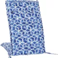 Coussin Odile Bleu/Blanc pour Fauteuil Grand Père Haut Dossier, Eclisse