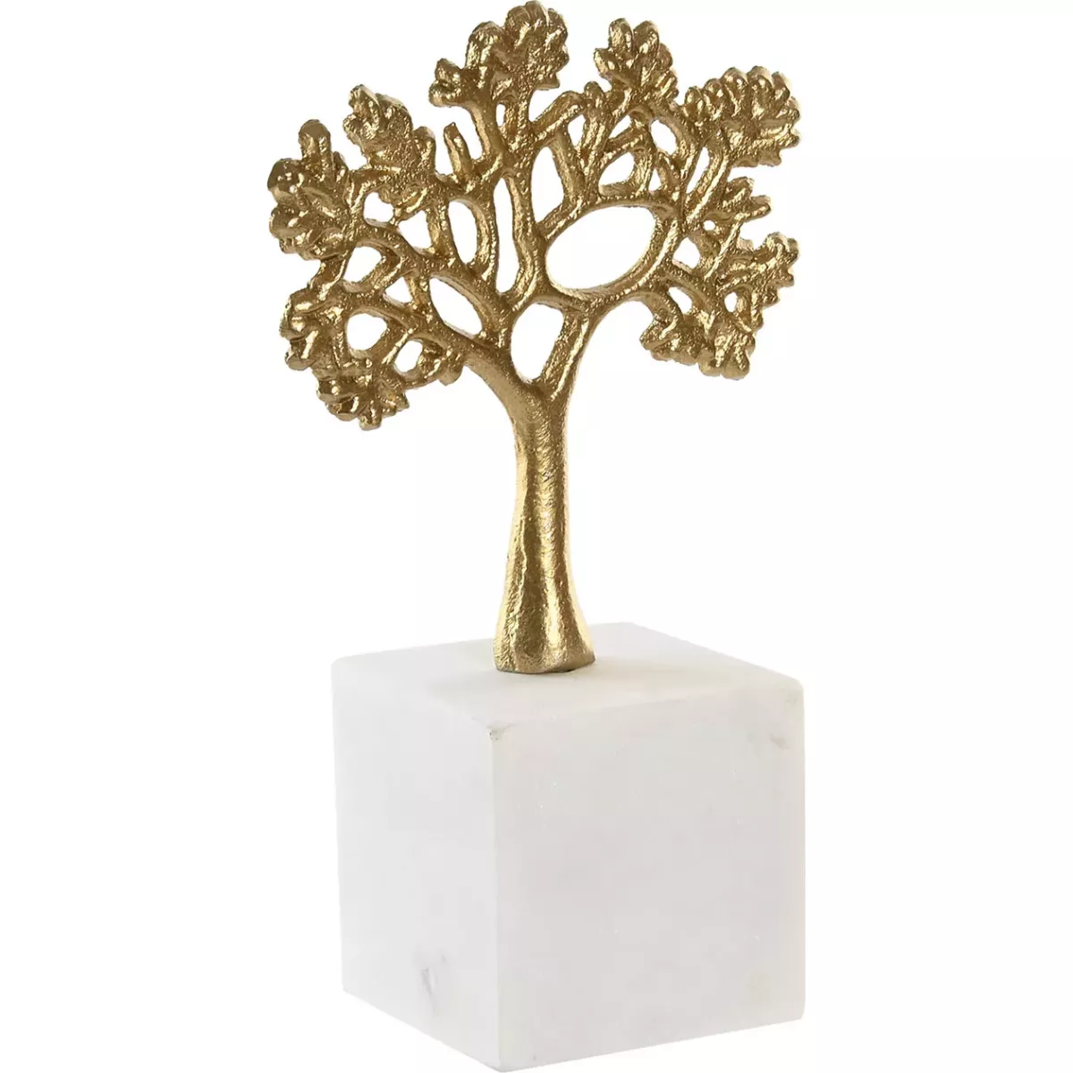 Figurine  Arbre en Aluminium Doré H.23