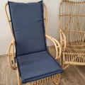 Coussin Odile Gris Foncé pour Fauteuil Grand Père Haut Dossier, Eclisse