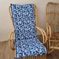 Coussin Odile Bleu/Blanc pour Fauteuil Grand Père Haut Dossier, Eclisse