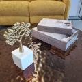Figurine  Arbre en Aluminium Doré H.23