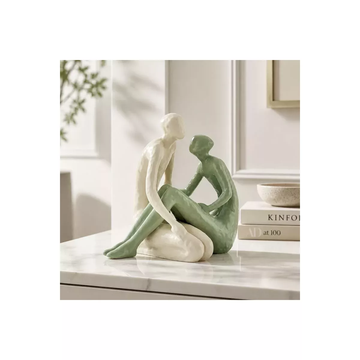 Couple Zen Beige et Vert
