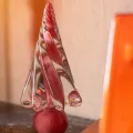 Sapin en Verre Rouge h24