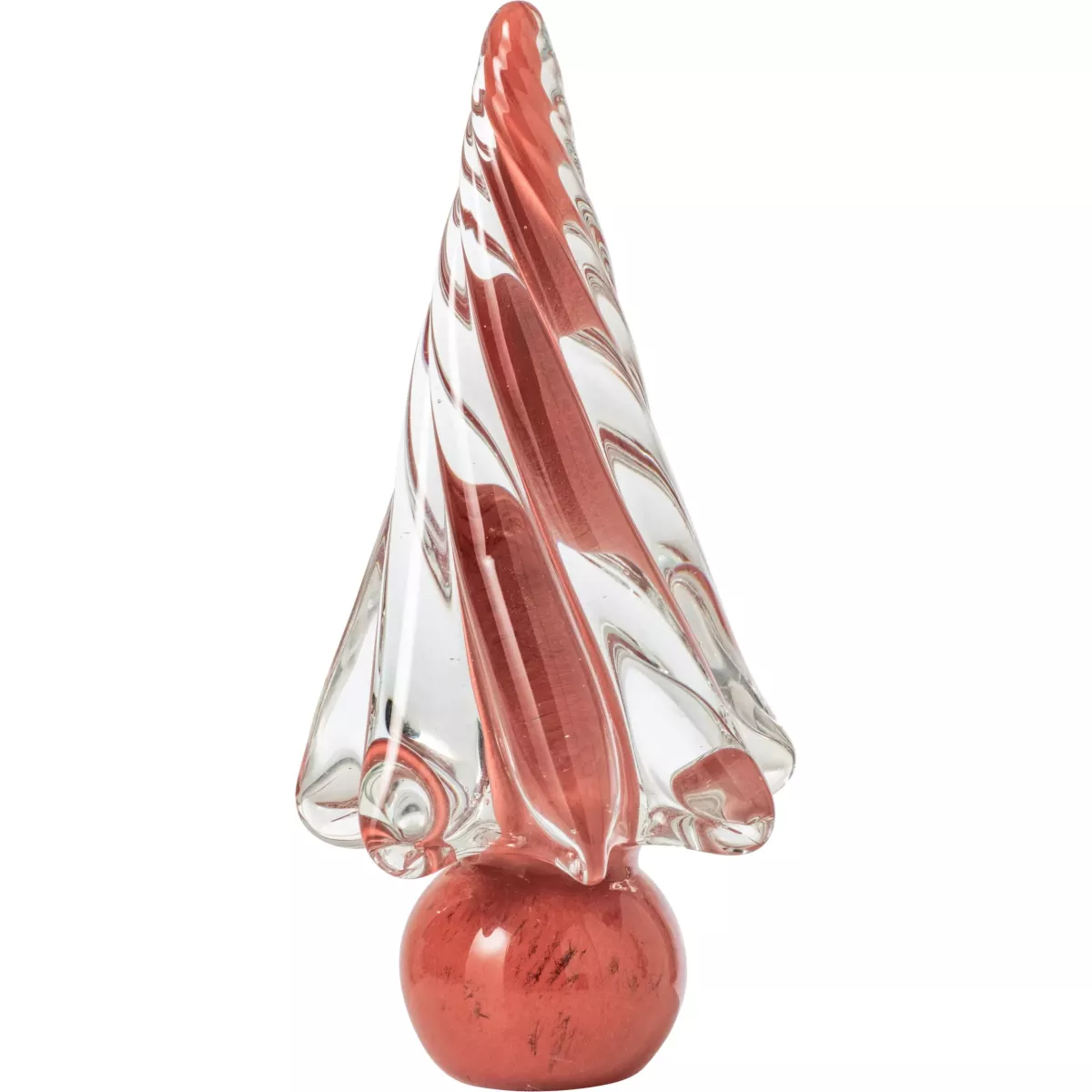 Sapin en Verre Rouge h24