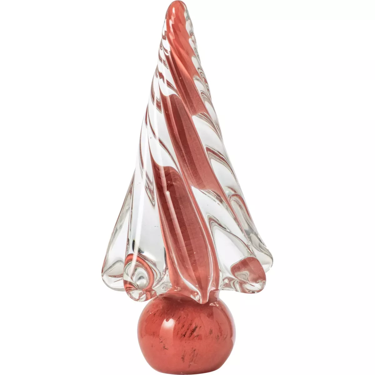 Sapin en Verre Rouge h24