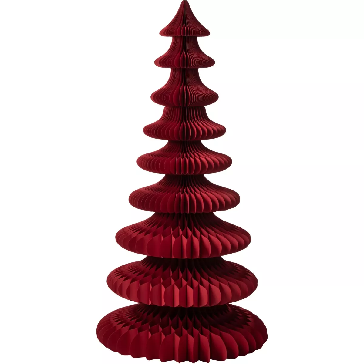 Sapin en Papier Rouge h180