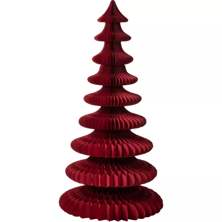 sapin en papier rouge h180