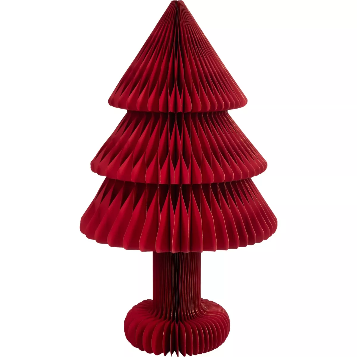Sapin en Papier Rouge h100