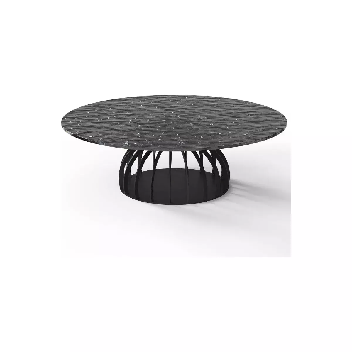 Tables Basse Bernardo 90 cm plateaux en verre matelé