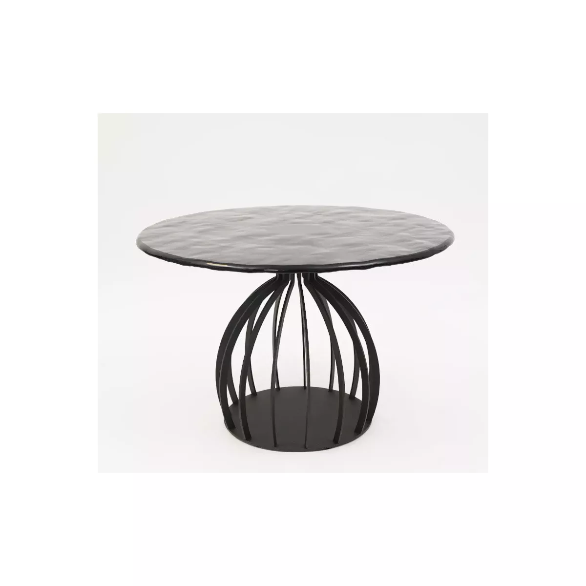 Tables Basse Bernardo 70 cm plateaux en verre matelé