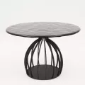 Tables Basse Bernardo 70 cm plateaux en verre matelé