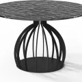 Tables Basse Bernardo 70 cm plateaux en verre matelé