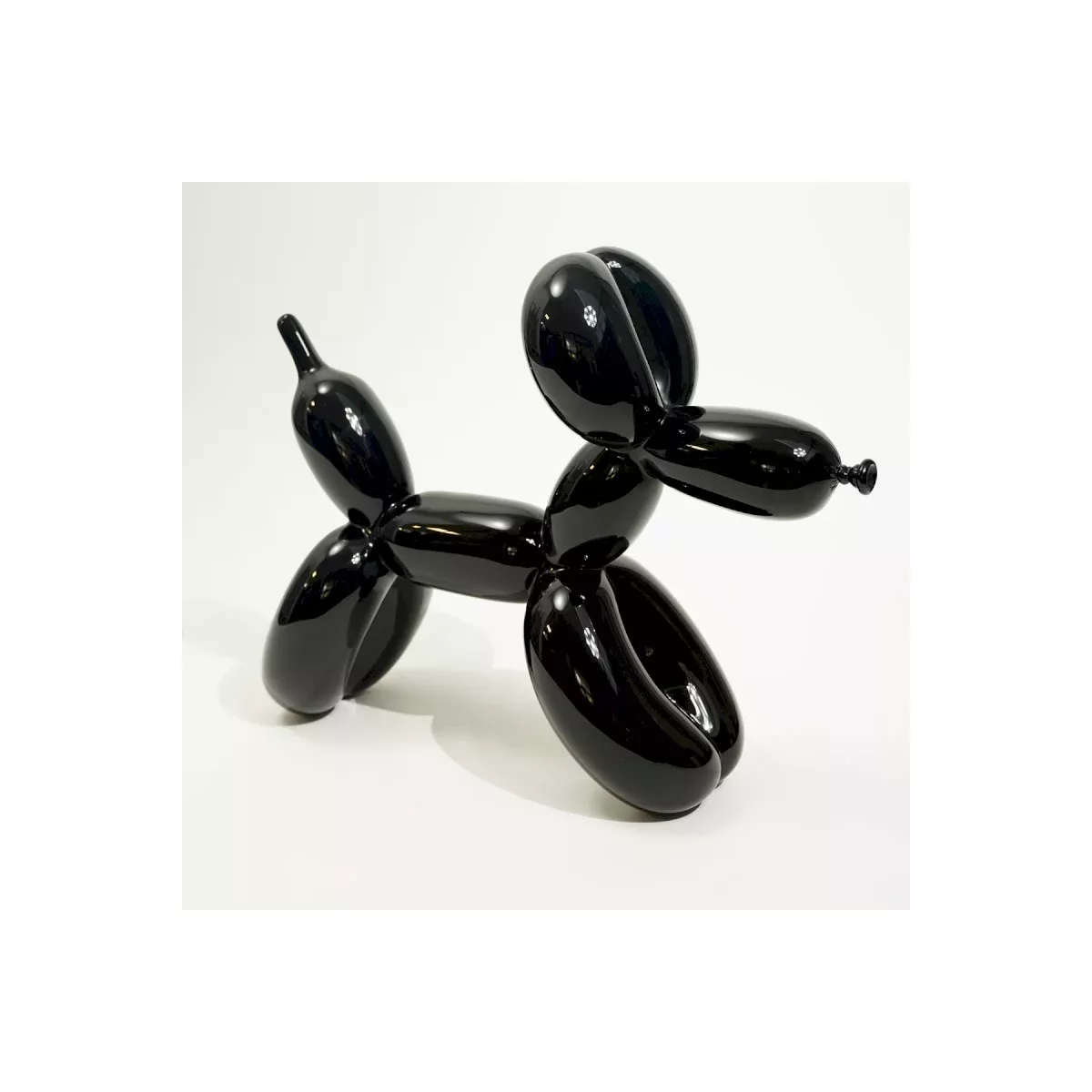 Statue Chien Ballon Zeff Noire