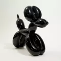 Statue Chien Ballon Zeff Noire