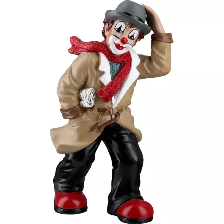 statuette clown coloré