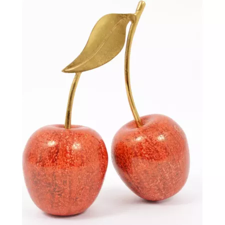 Cerises double oranges et dorés