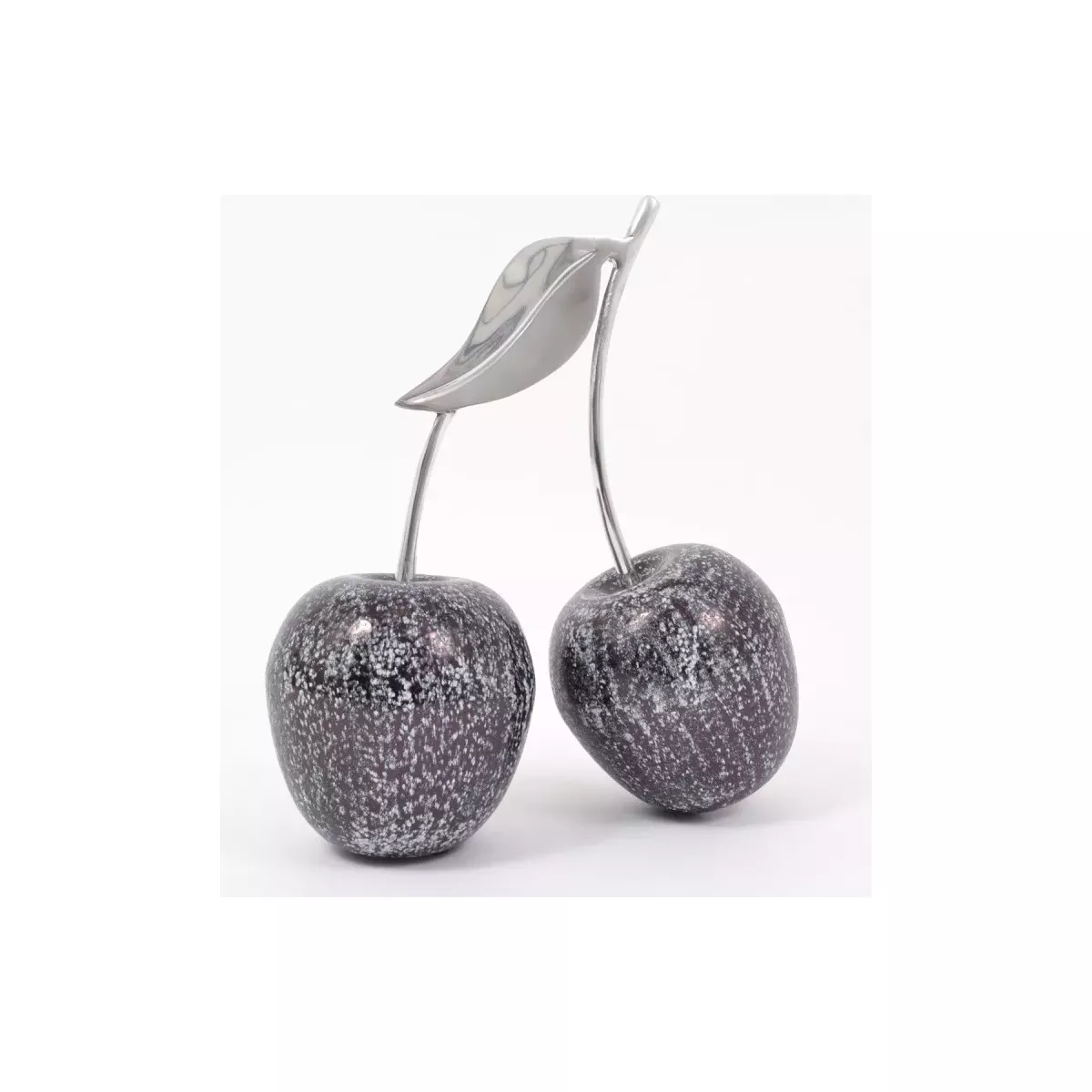 Cerise Double Stone mouchetées Argent