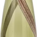 Vase en Verre Vert et Marron h37