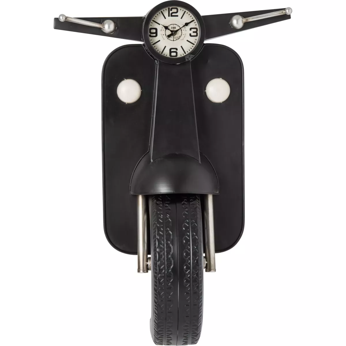 Horloge Métal Scooter Noir h85