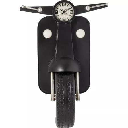 Horloge métal scooter noire