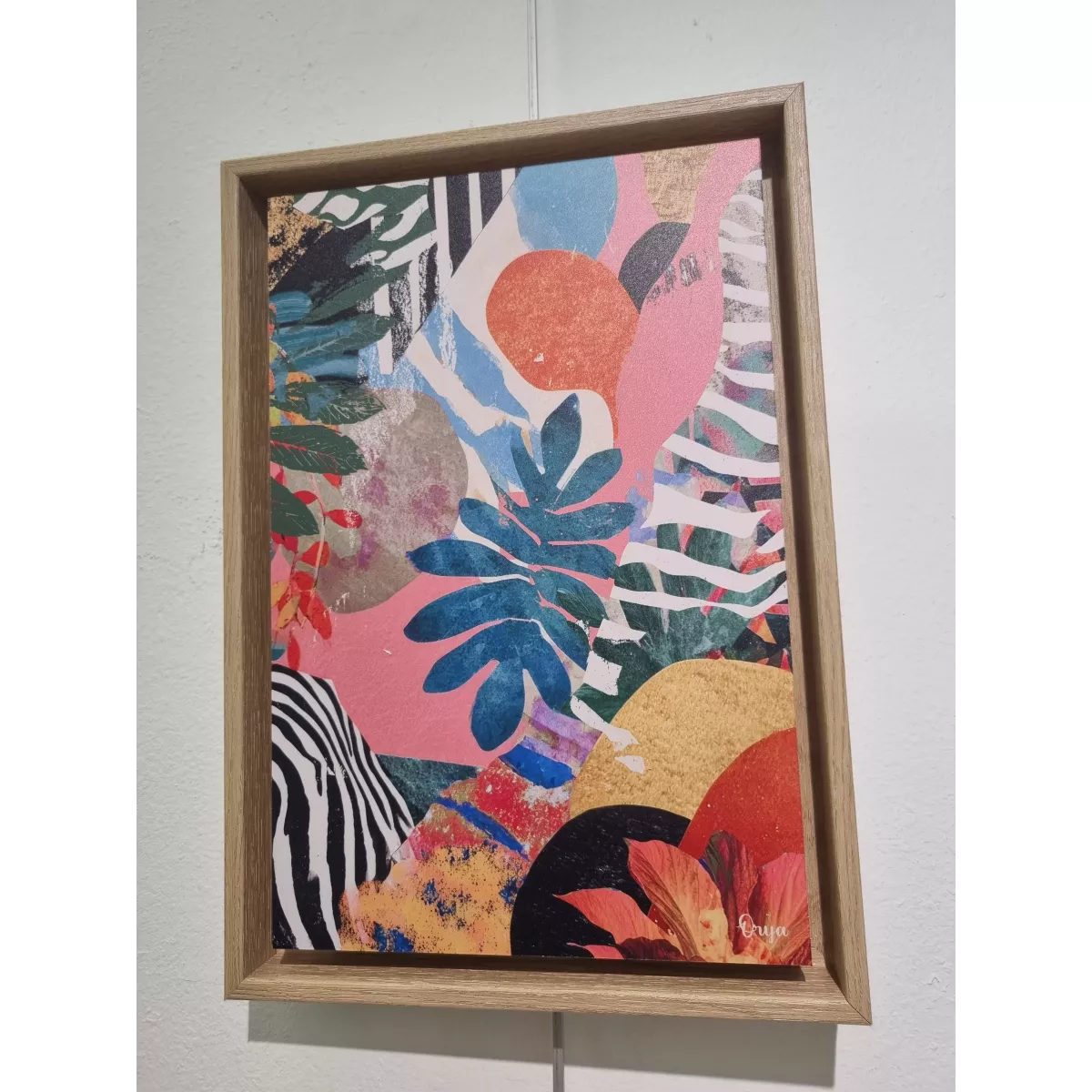 Tableau Orya Fleurs Colorées 23x33