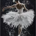 Tableau Danseuse en Mouvement avec Cristaux