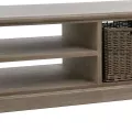 Table basse Colonial avec rangement 120x69