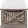 Table basse Colonial avec rangement 120x69