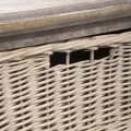 Meuble TV Colonial bois et rotin 120x49