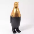 Statue Pingouin Noir et Or H.60cm