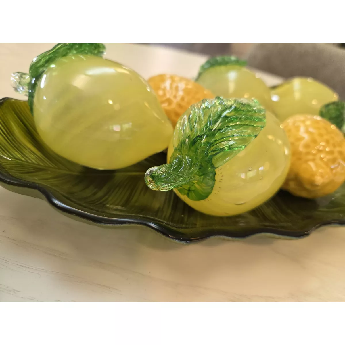Citron pate de verre 10x6