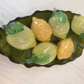 Citron pate de verre 10x6