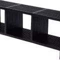 Banc Calopsite Teck 114 cm Noir
