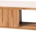 Banc Calopsite Teck 114cm