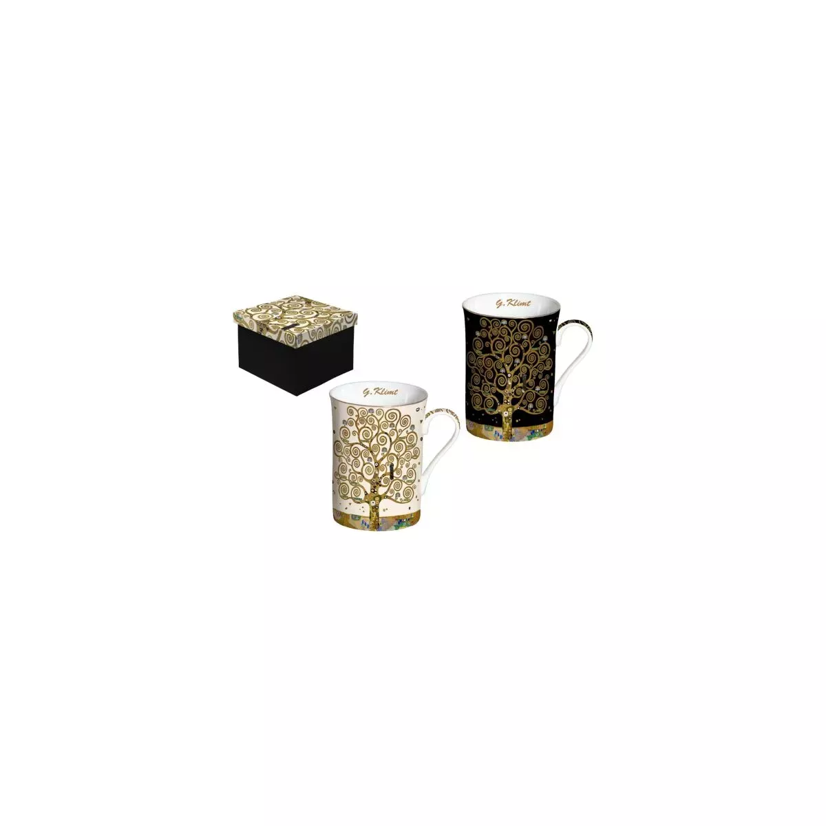 Coffret 2 Mug 300 ml Arbre de Vie Klimt