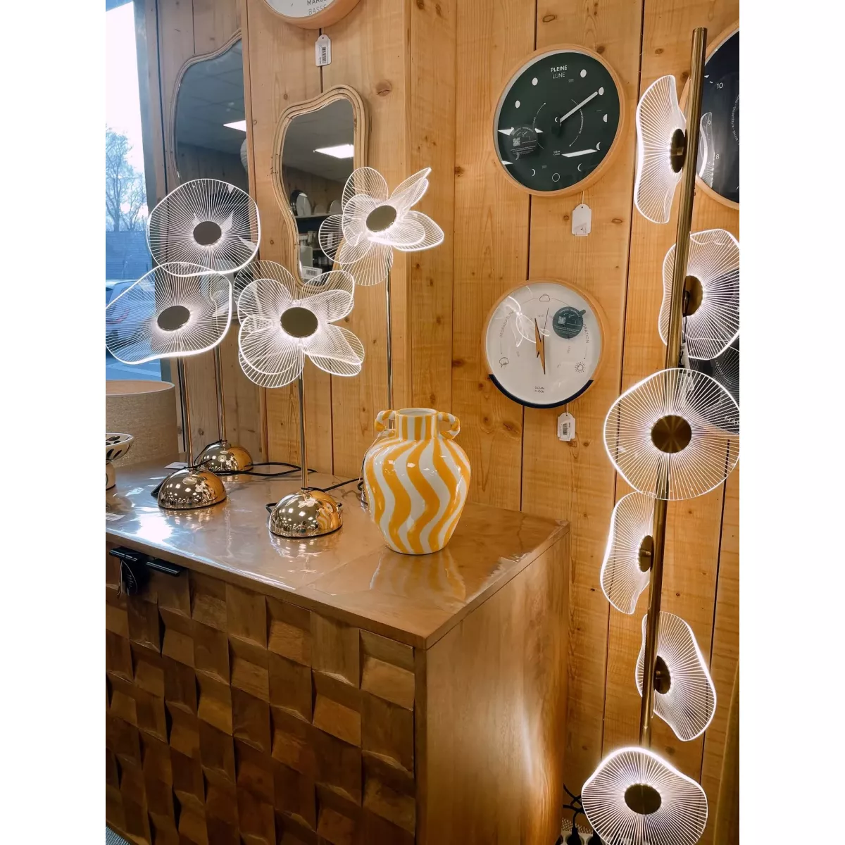 Lampe Fleur Led H.30cm