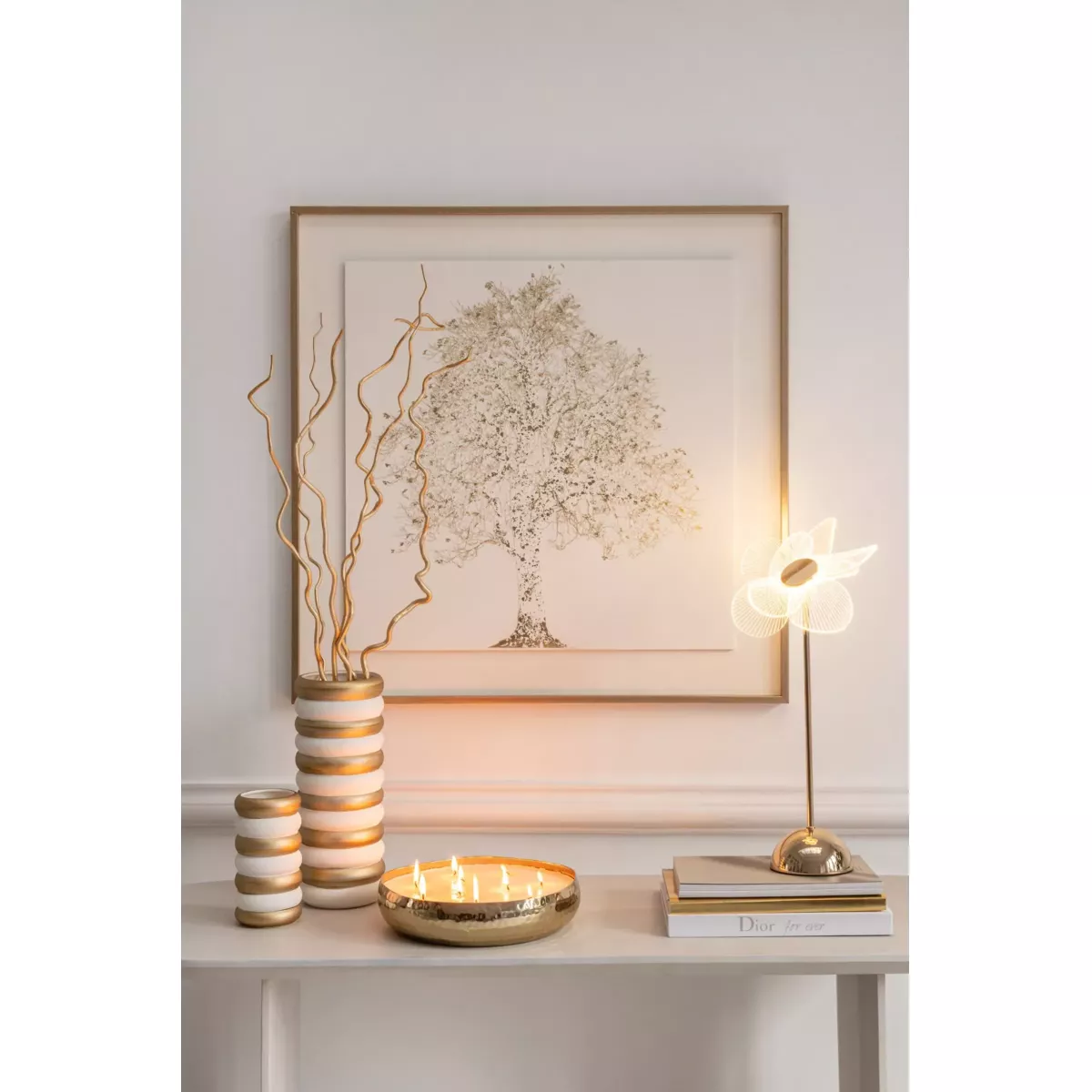 Lampe Fleur Led H.30cm