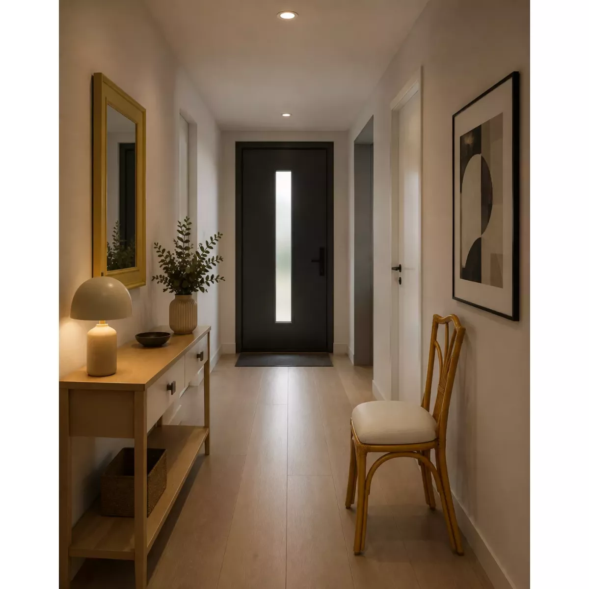 Miroir Rotin Bandar 58x78 Vanille