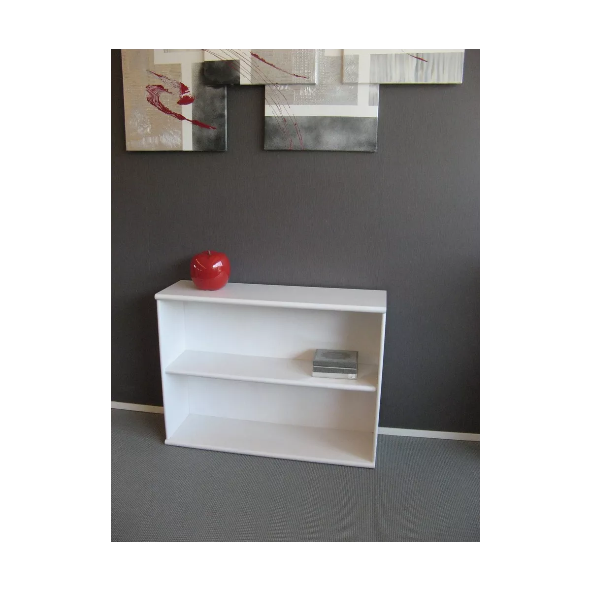 Console Bibliothèque Blanche