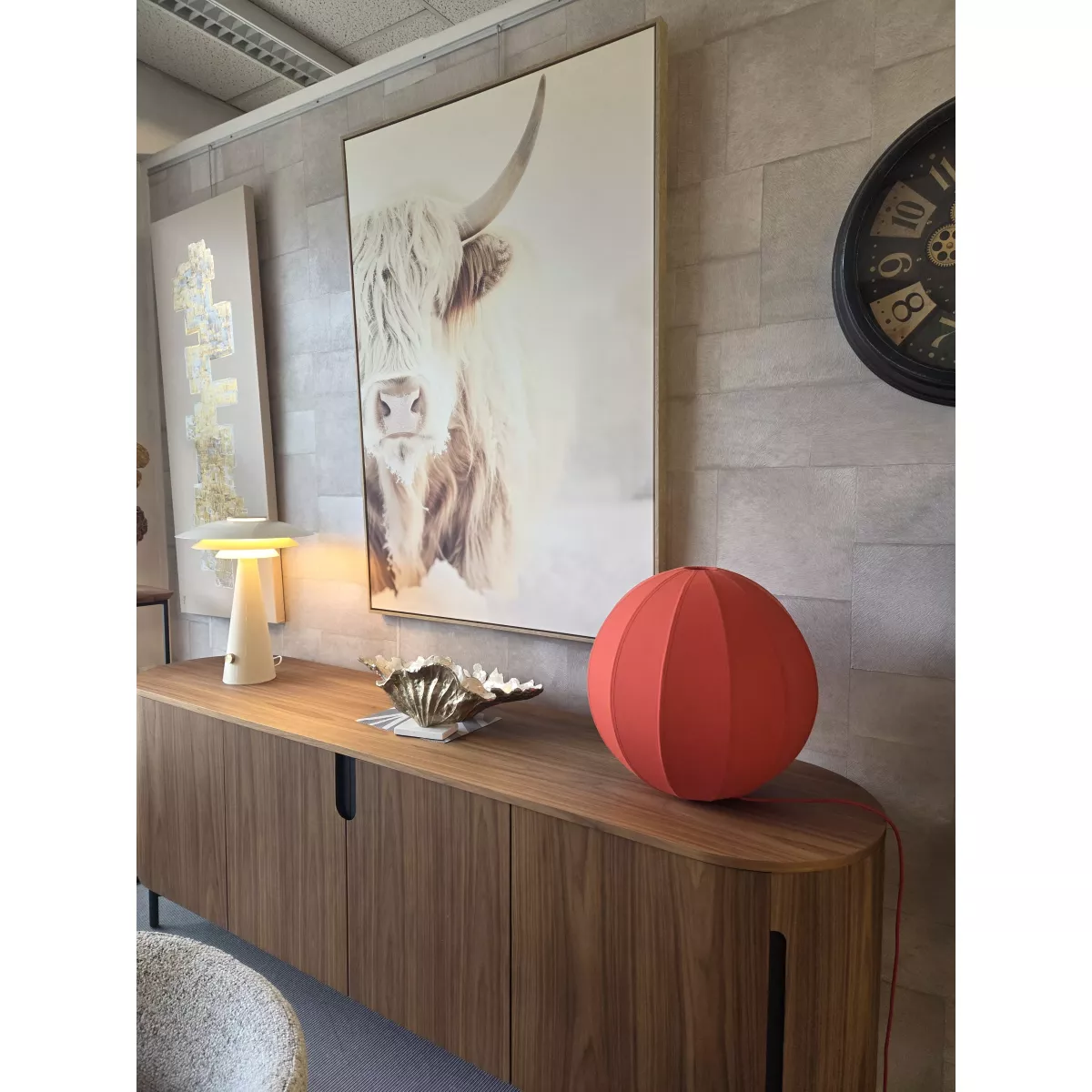 Lampe Boom 46x46 Rouge