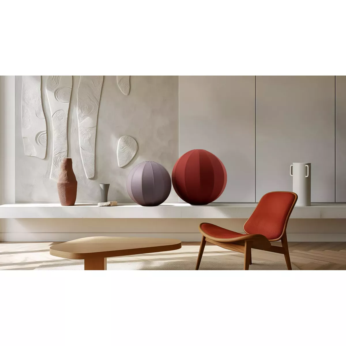 Lampe Boom 46x46 Rouge